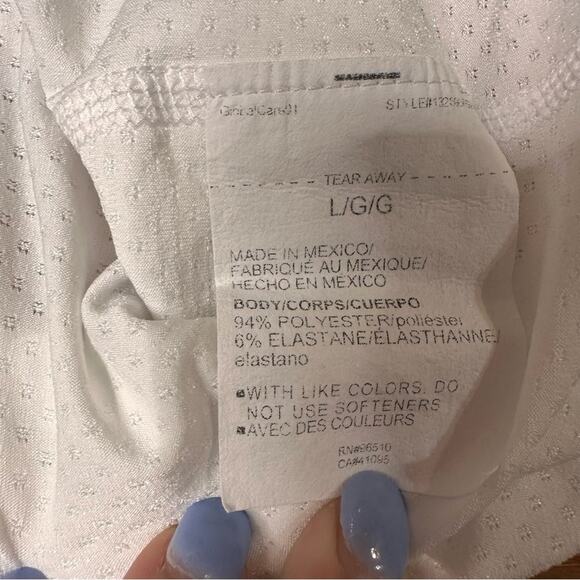 Under Armour UA Heat Gear Mesh Long Sleeve Women’s Size Large L White Breathable - Picture 4 of 7